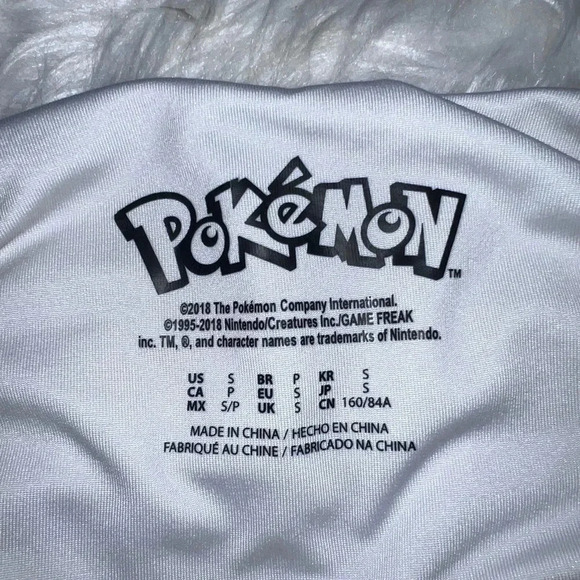 POKEMON ONE PIECE BODYSUIT SWIMSUIT LOW BACK S - Picture 5 of 8